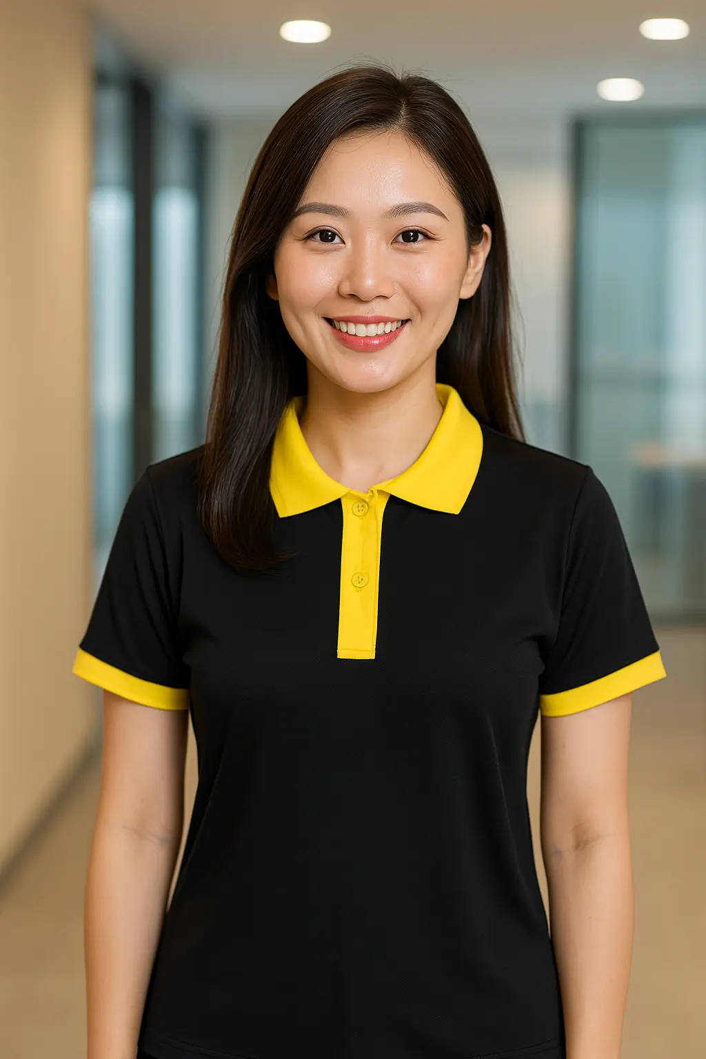 poly đen phối vàng