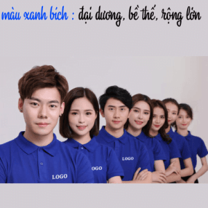 dong phuc nhóm xanh bich