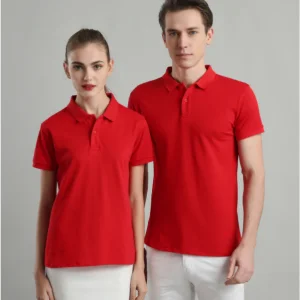 Áo Polo Poly Màu Đỏ Tươi Trơn | Áo Cá Sấu Poly Đắk Lắk – Đồng Phục Gia Minh