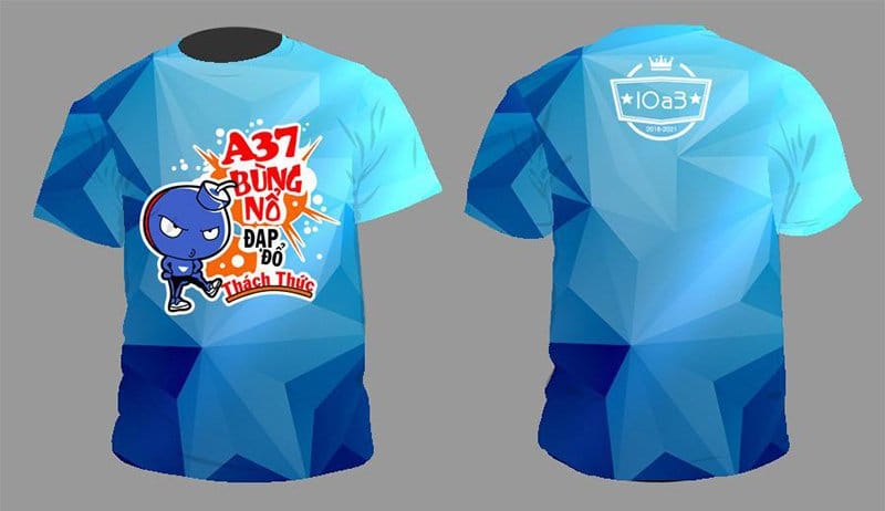 Áo lớp 3D với họa tiết sống động, chân thực.