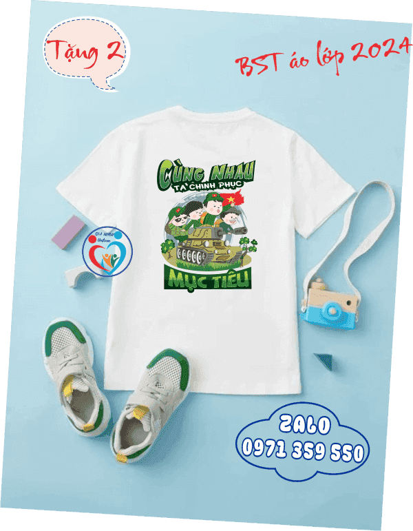 áo lớp cổ tròn thun thường trắng - Ảnh 5