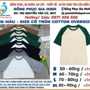 Áo Lớp Raglan 250GSM