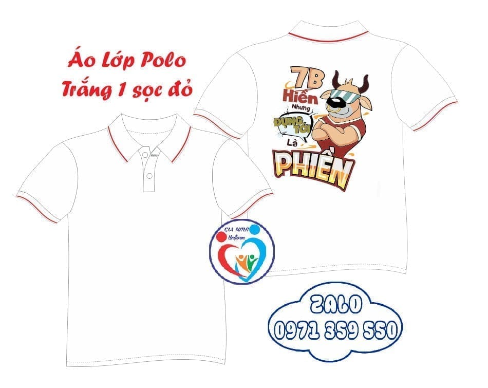Áo polo trắng 1 sọc đỏ – Năng động, lịch sự, nổi bật cá tính | Thun Poly Thái mềm mại Buôn Ma Thuột - Ảnh 2