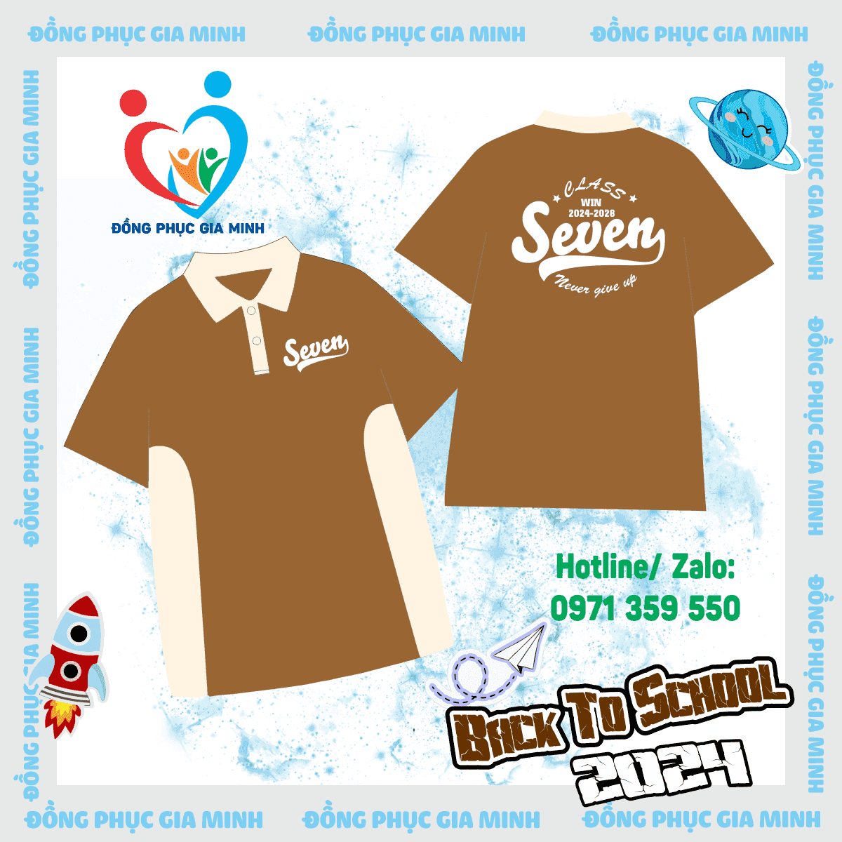 Áo polo phối thân : Ca cao phối hột gà