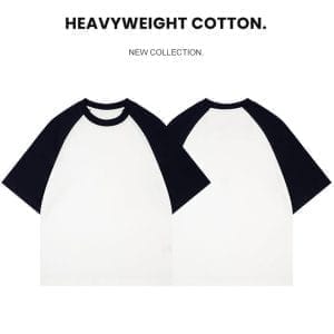 Áo Lớp Raglan Thân Trắng Phối Tay Đen – Phong Cách Đơn Giản, Cá Tính