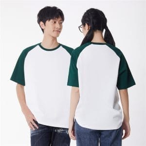 Áo Lớp Raglan Màu Trắng Phối Tay Ve Chai