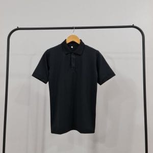 Áo Thun Poly Thái Màu Đen - Chất Vải Mát, Sang Trọng