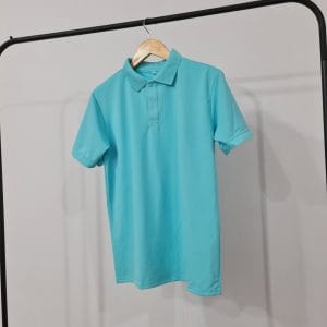 Áo Thun Poly Thái Màu Xanh Thiên Thanh - Tươi Mát, Trẻ Trung