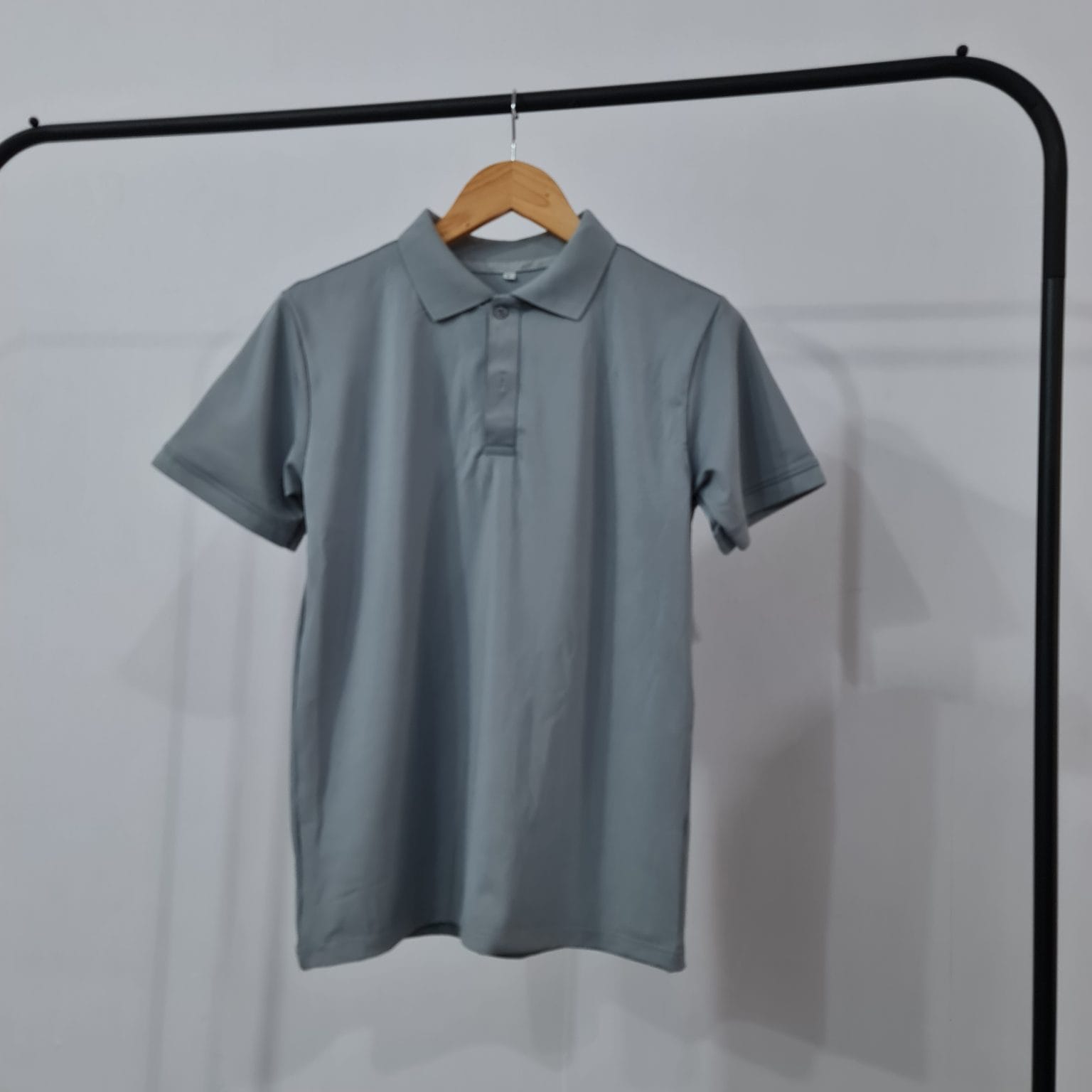 Áo Thun Poly Thái Màu Xám - Hiện Đại, Lịch Lãm