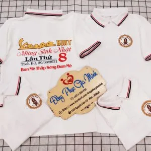 Áo Polo Trắng 3 Sọc – Sạch Sẽ & Năng Động | Đồng Phục Gia Minh
