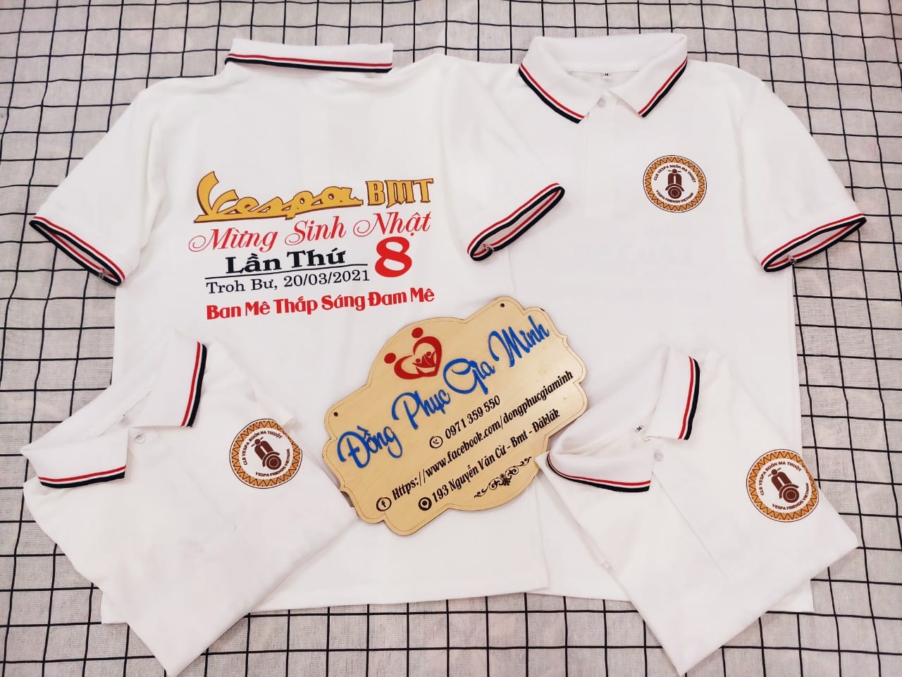 Áo Polo Trắng 3 Sọc – Sạch Sẽ & Năng Động | Đồng Phục Gia Minh