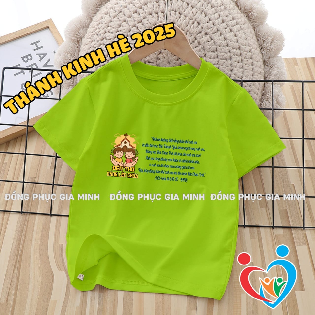 Áo Thánh Kinh Hè 2025 – Phiên bản “Đến Thờ Dâng Lên Chúa”