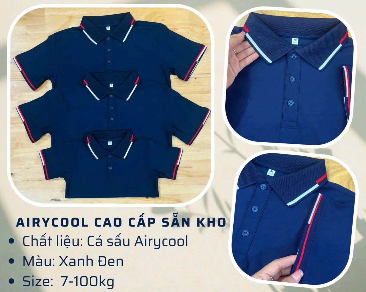 Áo Polo Airycool Xanh Đen – Đẳng Cấp Sang Trọng Vượt Thời Gian Tại Đắk Lắk - Ảnh 5