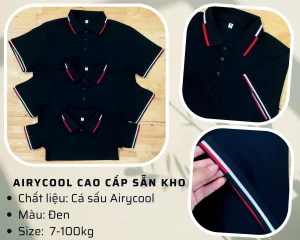 Áo Polo Airycool Đen