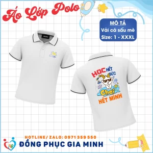 Áo Lớp Polo Cổ Trụ Vải Thun Mè Cá Sấu 2026