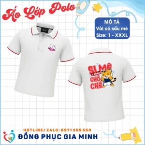 Áo Lớp Polo Cổ Trụ Vải Thun Mè Cá Sấu 2026