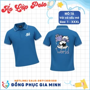 Áo Lớp Polo Cổ Trụ Vải Thun Mè Cá Sấu 2026