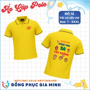 Áo Lớp Polo Cổ Trụ Vải Thun Mè Cá Sấu 2026