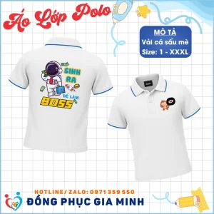 Áo Lớp Polo Cổ Trụ Vải Thun Mè Cá Sấu 2026