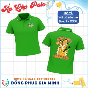 Áo Lớp Polo Cổ Trụ Vải Thun Mè Cá Sấu 2026