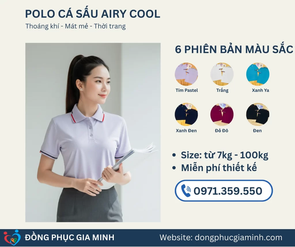 Bảng màu polo airycool