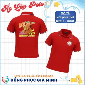 Áo Lớp Polo Cổ Trụ Poly Thái