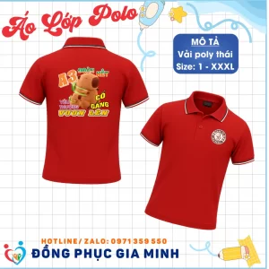 Áo Lớp Polo Cổ Trụ Poly Thái