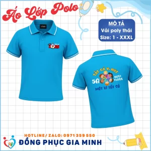 Áo Lớp Polo Cổ Trụ Poly Thái