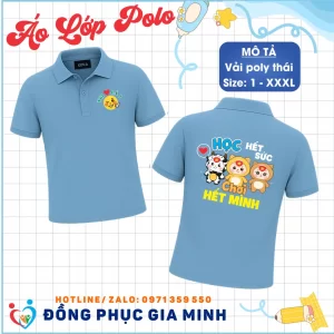 Áo Lớp Polo Cổ Trụ Poly Thái