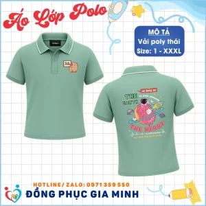 Áo Lớp Polo Cổ Trụ Poly Thái