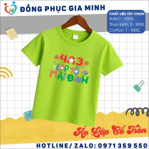 Áo lớp cổ tròn 2026