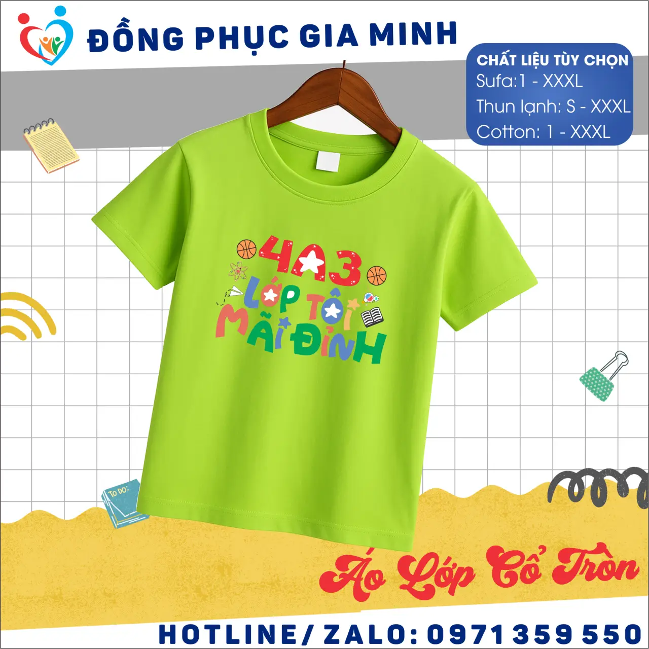 Áo lớp cổ tròn 2026