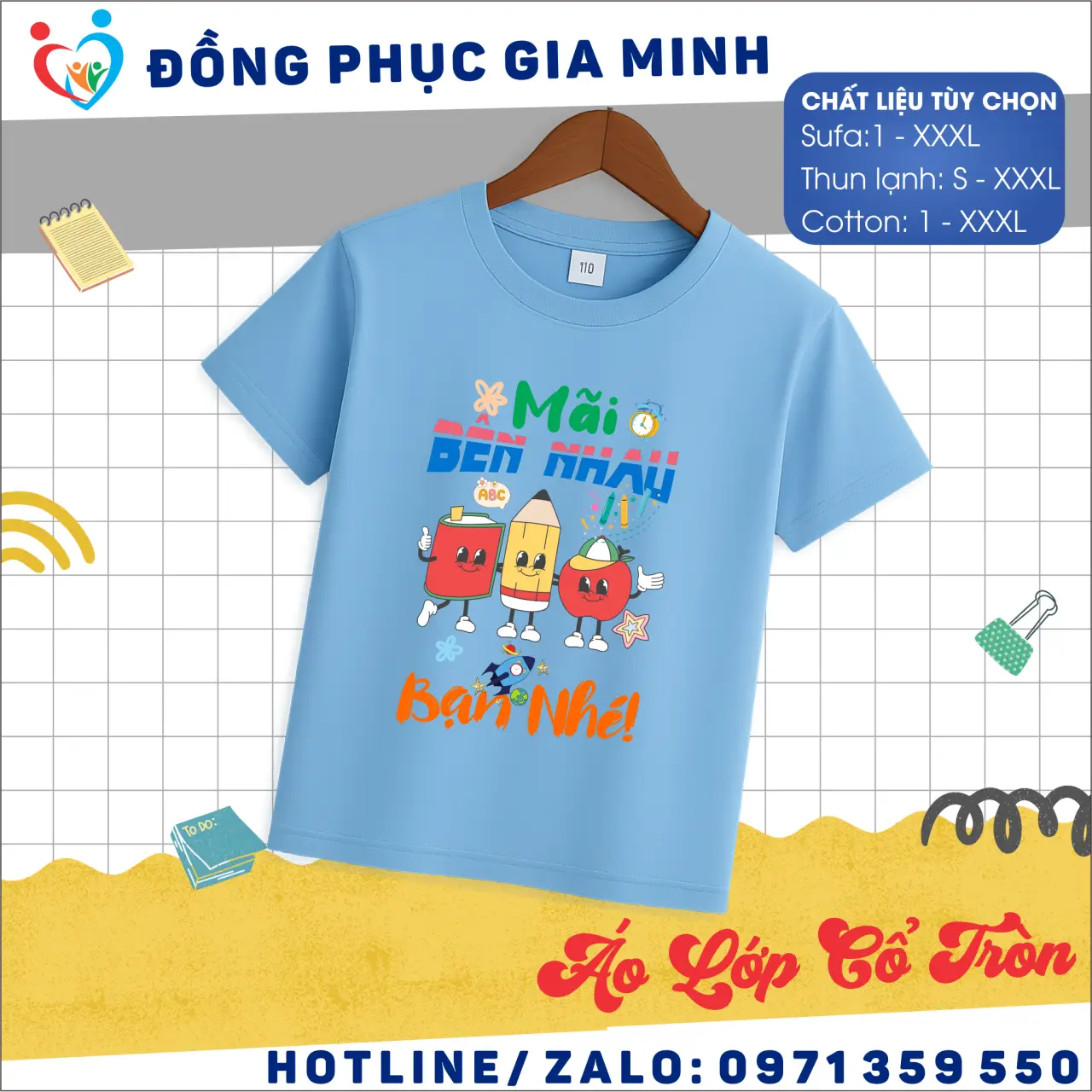 Áo lớp cổ tròn 2026