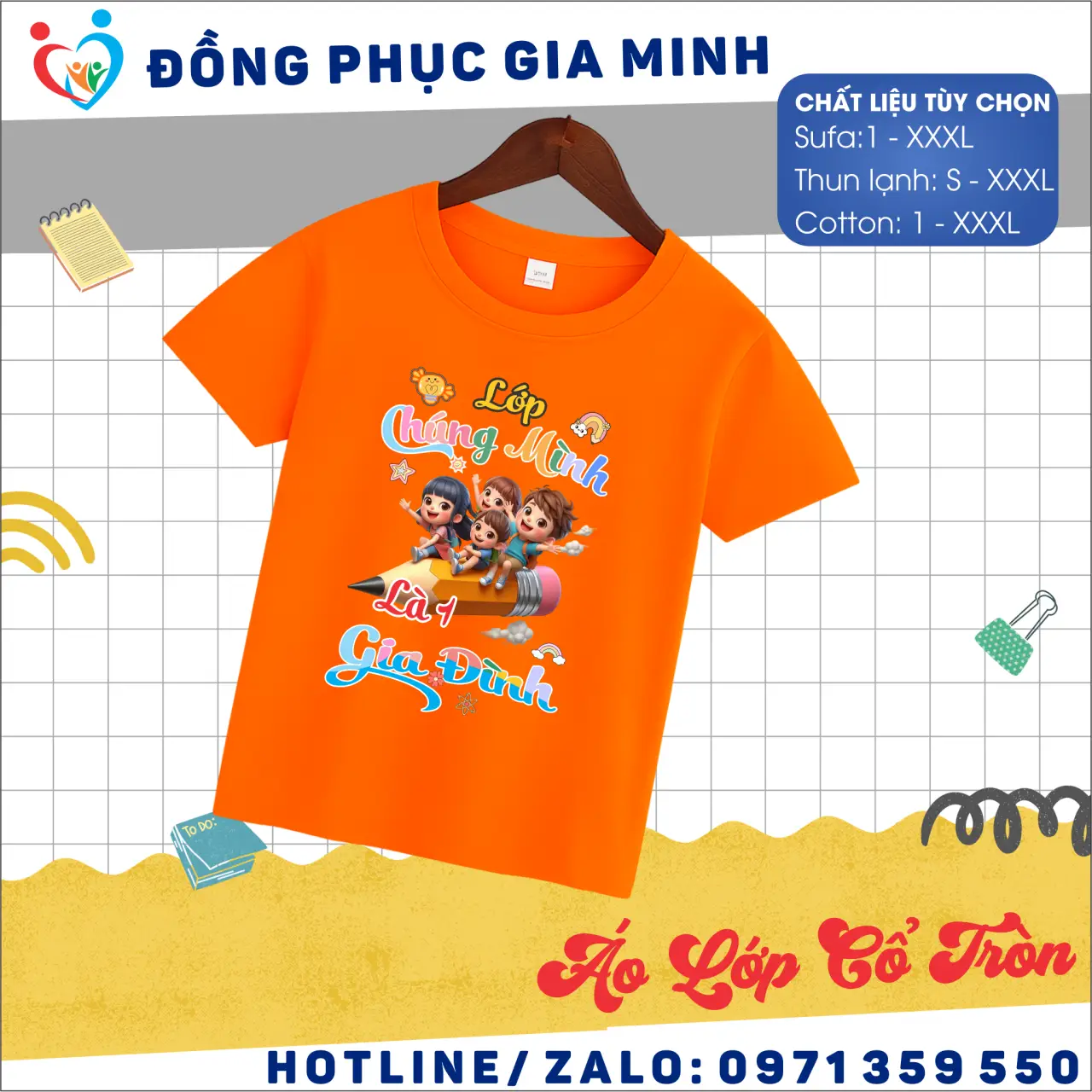 Áo lớp cổ tròn 2026