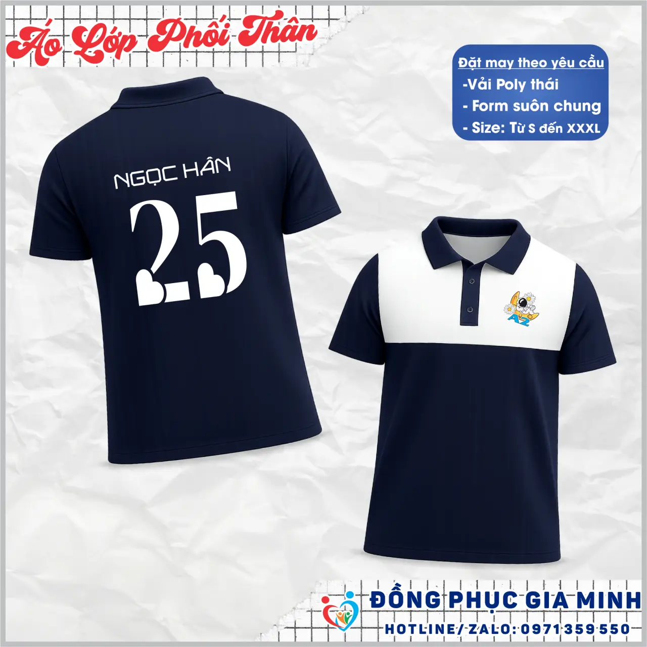 Áo Lớp Phối Thân