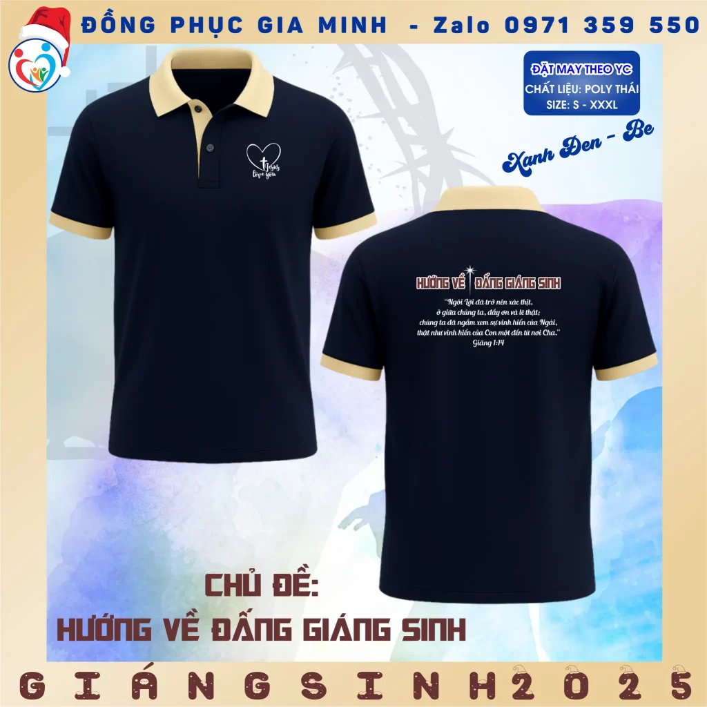 Hình ảnh tập thể nhà thờ mặc đồng phục màu trắng viền đỏ, cùng hát Thánh Ca trong không gian lung linh ánh đèn.