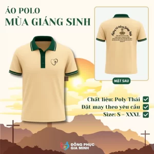 Áo Polo May Phối Hướng Về Đấng Giáng Sinh 2025 – Đặt May Theo Yêu Cầu | Đồng Phục Tin Lành Cao Cấp