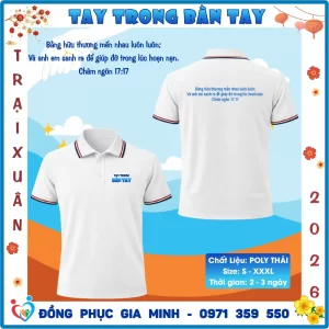 Áo Trại Xuân Tin Lành 2026 Chủ Đề TAY TRONG BÀN TAY – Dành Cho Thiếu Niên