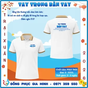 Áo Trại Xuân Tin Lành 2026 Chủ Đề TAY TRONG BÀN TAY – Dành Cho Thiếu Niên