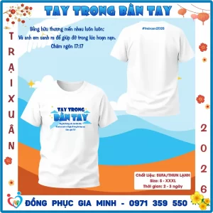 Áo Trại Xuân Tin Lành 2026 Chủ Đề TAY TRONG BÀN TAY – Dành Cho Thiếu Niên