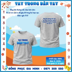 Áo Trại Xuân Tin Lành 2026 Chủ Đề TAY TRONG BÀN TAY – Dành Cho Thiếu Niên