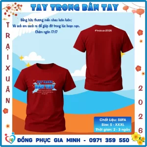 Áo Trại Xuân Tin Lành 2026 Chủ Đề TAY TRONG BÀN TAY – Dành Cho Thiếu Niên