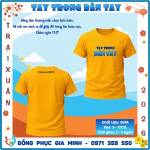 Áo Trại Xuân Tin Lành 2026 Chủ Đề TAY TRONG BÀN TAY – Dành Cho Thiếu Niên