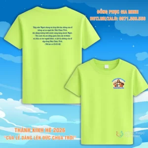 Áo Thánh Kinh Hè 2026 cho Ban Thiếu Nhi – Chủ đề “Của Lễ Dâng Lên Đức Chúa Trời”