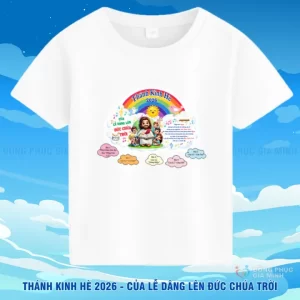 Áo Thánh Kinh Hè 2026 cho Ban Thiếu Nhi – Chủ đề “Của Lễ Dâng Lên Đức Chúa Trời”