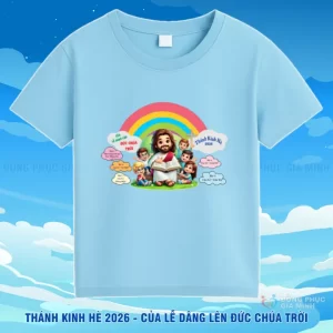 Áo Thánh Kinh Hè 2026 cho Ban Thiếu Nhi – Chủ đề “Của Lễ Dâng Lên Đức Chúa Trời”